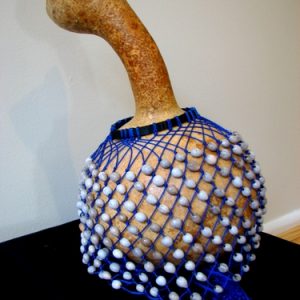 African gourd covered in beads (African instrument)