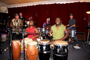 African drummers and Marabou